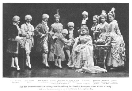Aristocratic performance 1903 Langhans