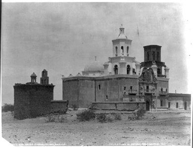 Arizona. Tucson. San Xavier Mission - detail of entrance. LCCN2016650876
