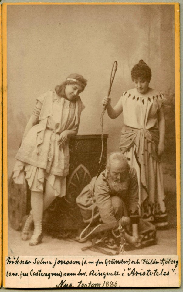 Aristoteles, Nya teatern 1886. Rollporträtt - SMV - H2 074