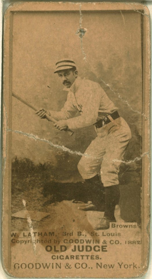 Arlie Latham, St. Louis Browns, baseball card portrait LCCN2008675145