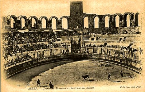 Arles Arènes pendant une corrida