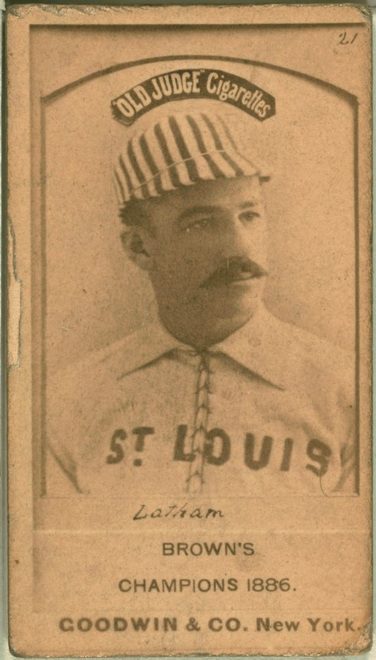 Arlie Latham, St. Louis Browns, baseball card portrait LCCN2008675144