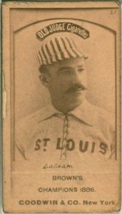 Arlie Latham, St. Louis Browns, baseball card portrait LCCN2008675144