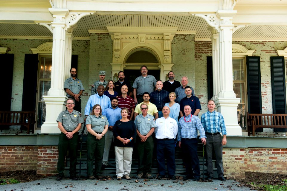 Arlington National Cemetery employees learn from National Park Service Historic Preservation Training Center employees (30054148941)