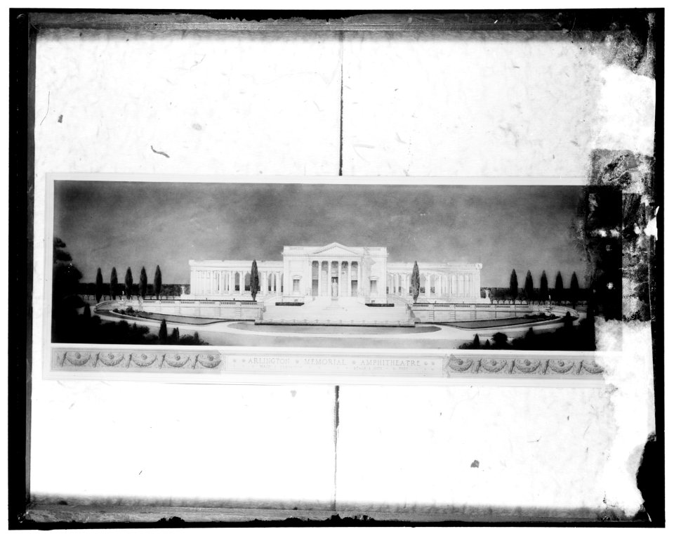 Arlington Ampitheater. Main elevation LOC hec.13628