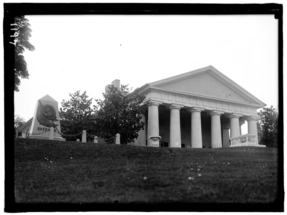 ARLINGTON MANSION. VIEW OF GROUNDS AND PORTICO LCCN2016863729