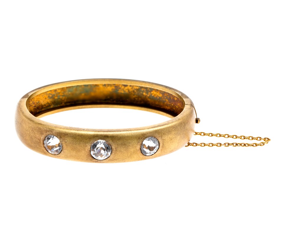 Armband av guld med vita topaser, 1907 - Hallwylska museet - 110125