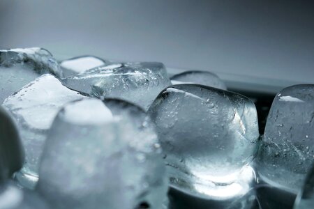 Water frozen transparent photo