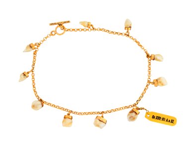 Armband med Hallwyl döttrarnas mjölktänder, 1917 - Hallwylska museet - 109722