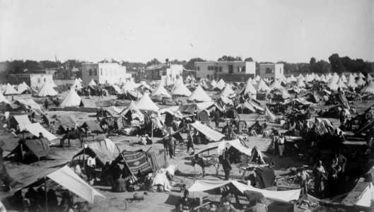 Armenian Refugees in Relief Committee Tents - Aintab LCCN2014696597 (cropped)