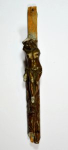 Armless crucifix, discovered at a house in Somme, France photo