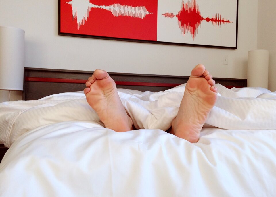 Feet barefoot comfortable