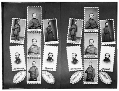 Army of the West- Schofield, Thomas, Slocum, McPherson, Sherman, Howard, and Rousseau LOC cwpb.06568