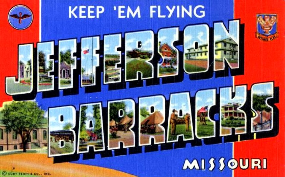 Army Air Forces - Postcard - Jefferson Barracks Missouri