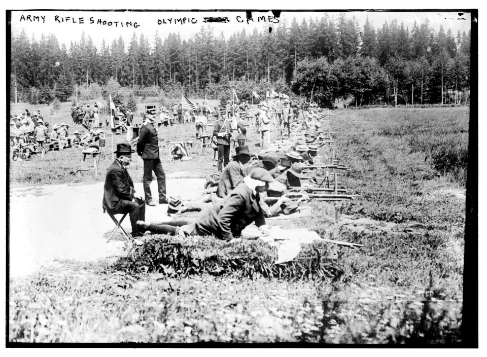 Army rifle shooting, Olympic games LCCN2014690673