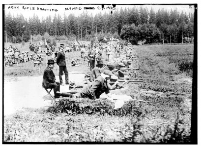 Army rifle shooting, Olympic games LCCN2014690673