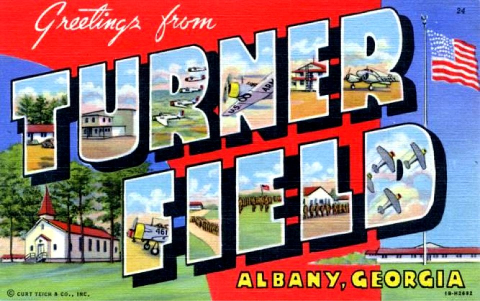 Army Air Forces - Postcard - Turner Field Georgia