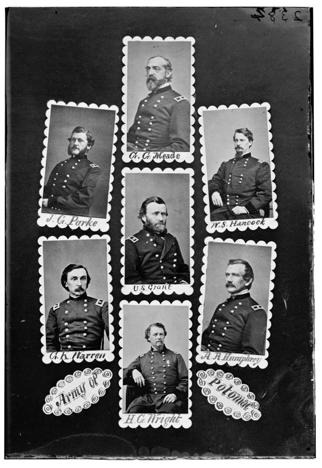 Army of Potomac- J.C. Parke, C.G. Meade, W.S. Hancock, G.K. Warren, U.S. Grant, A.A. Humphrey, and H.C. Wright LOC cwpb.06551