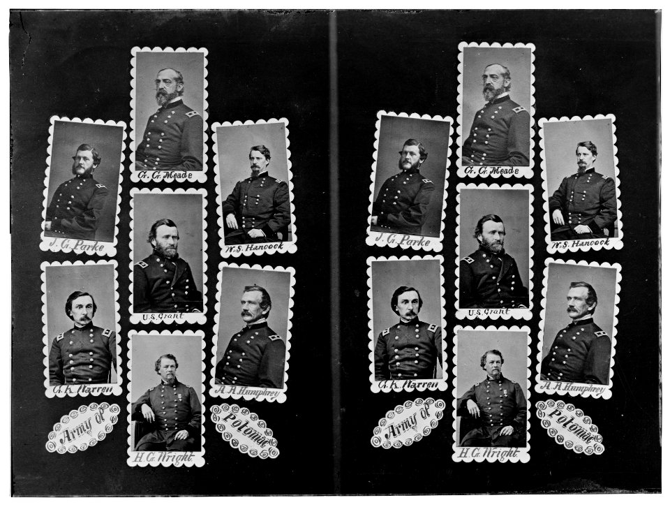 Army of Potomac- J.C. Parke, C.G. Meade, W.S. Hancock, G.K. Warren, U.S. Grant, A.A. Humphrey, and H.C. Wright LOC cwpb.06553