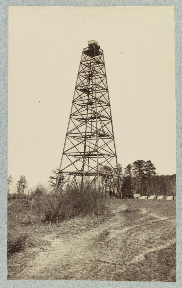 Army of the James, signal tower on left of Bermuda Hundred lines LCCN2012649229