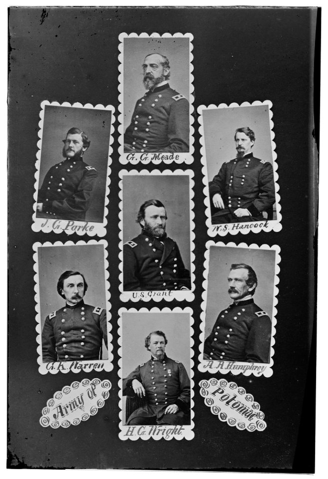 Army of Potomac- J.C. Parke, C.G. Meade, W.S. Hancock, G.K. Warren, U.S. Grant, A.A. Humphrey, and H.C. Wright LOC cwpb.06552