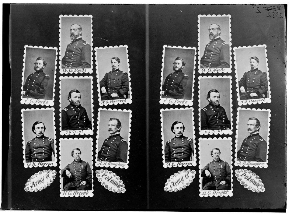 Army of Potomac- J.C. Parke, C.G. Meade, W.S. Hancock, G.K. Warren, U.S. Grant, A.A. Humphrey, and H.C. Wright LOC cwpb.06554