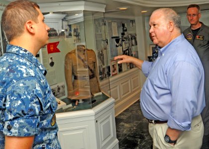 Army Under Secretary embarks to help inter-Service cooperation on USS Truman 120903-N-ZZ999-012