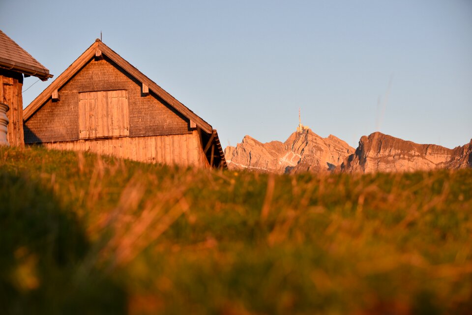 Säntis alpine mountain