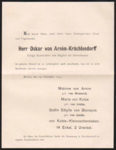 Arnim-Kröchlendorff,Oskar 1903 Berlin