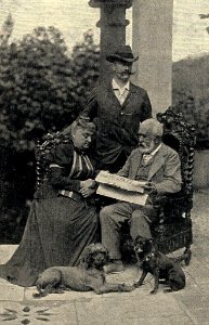 Arnold Böcklin mit seiner Frau und seinem Sohn Carlo