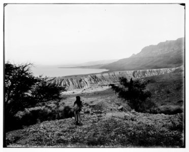 Around the Dead Sea (Bahr Lut). 'Ain Jiddy looking south LOC matpc.07358