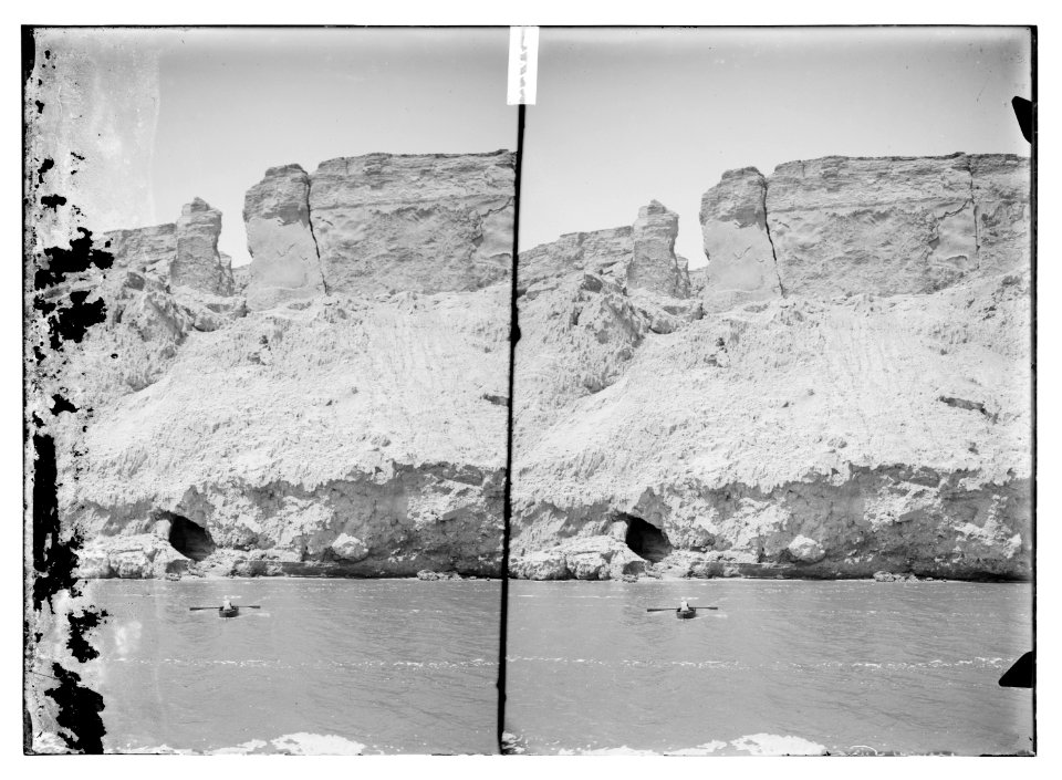 Around the Dead Sea (Bahr Lut). Appearance of gateway and entrance to Cave Jebel Usdum LOC matpc.10485