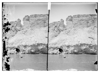 Around the Dead Sea (Bahr Lut). Appearance of gateway and entrance to Cave Jebel Usdum LOC matpc.10485