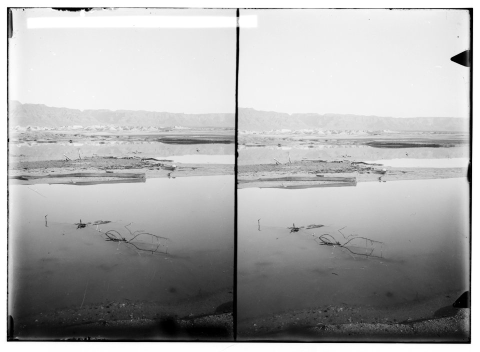 Around the Dead Sea. Mountain range between 'Ain Jiddy (i.e., Ein Gedi) and Masada LOC matpc.01758