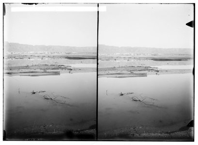 Around the Dead Sea. Mountain range between 'Ain Jiddy (i.e., Ein Gedi) and Masada LOC matpc.01758