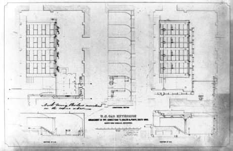 Arrangement of pipe connections to boilers and pumps, south wing LCCN2002717736