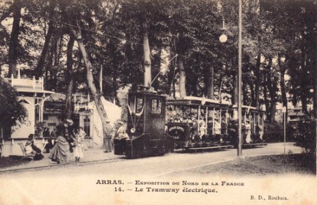 Arras - Exposition du Nord de la France - Le Tramway électrique photo