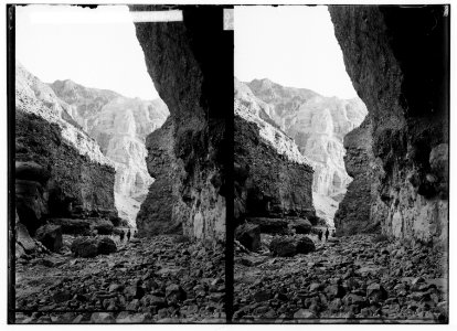 Around the Dead Sea. Wady Derejeh, looking west LOC matpc.01750
