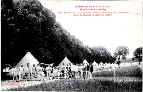 Arrentières le 10e RI en 1911