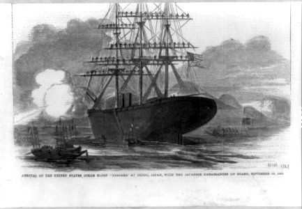 Arrival of the United States steam sloop Niagara at Jeddo, Japan, with the Japanese embassadors (sic) on board, November 10, 1860 LCCN89709578