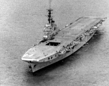 Arromanches (R95) anchored off Da Nang c1954