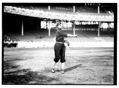 Art Fletcher (New York NL) prior to the World Series at the Polo Grounds, NY, 1911 (baseball) LCCN2014690312