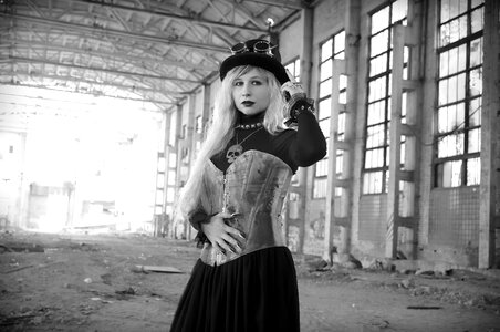 Hat glasses corset