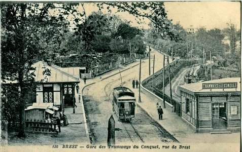 Artaud & Nozais 150 - BREST - Gare des Tramways du Conquet, rue de Brest photo