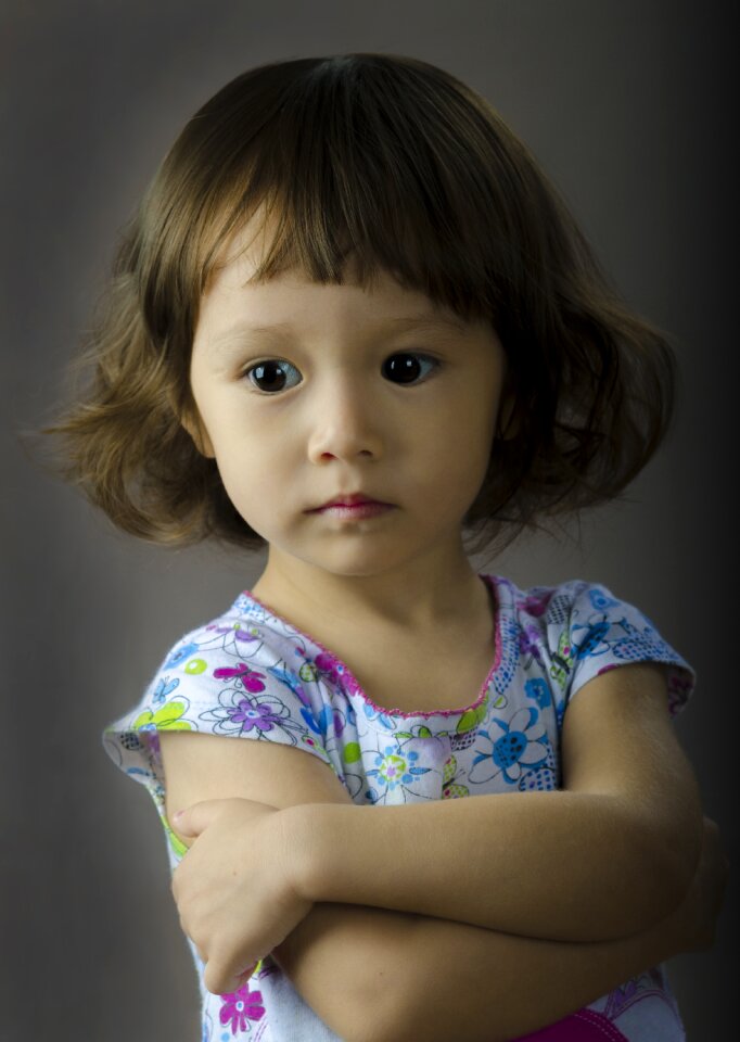 Cute innocence portrait photo