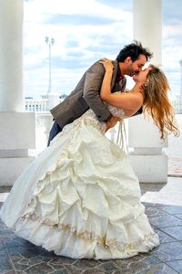 Kiss bridesmaid dress just married