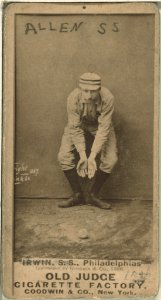 Arthur Irwin, Philadelphia Quakers, baseball card portrait LCCN2007686897