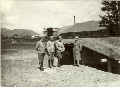 Artillerie Unterstand System MATJOK. Standort, Cellulosefabrik Villach. Aufgen. 31. August 1915. (BildID 15461644)