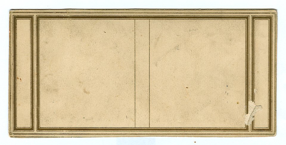 Artificiel, early stereo card of Germany, Hannover, old city hall, Köbelinger Strasse, and Marktkirche. Reverse side