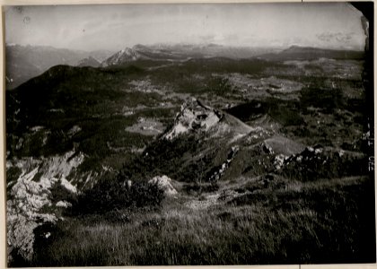 Artillerie-Beobachtungsstand Pisnaknott mit Panorama Cima di Vezzena-Lusern; (BildID 15730675)